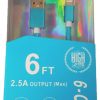 Kapas 6 Ft 8 PIn Charge-Sync Cable Blue