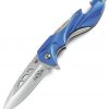 SPRING Astd KNIFE METAL HANDLE 4.5 Blue