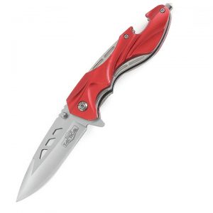 SPRING Astd KNIFE METAL HANDLE 4.5 Red
