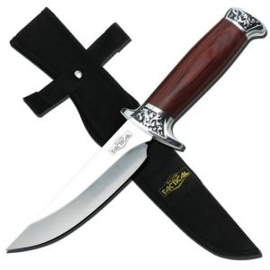 Wood Handle 10in Hunting Knife Wood