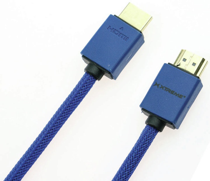 12ft High Speed Mesh HDMI 2.0 Cable Blck