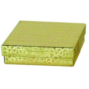 Gold Cotton Filled3.5 X 3.5 X 1 (BX2833)
