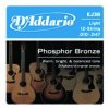 Daddario Set Acous Phos Brz Lite 12Str