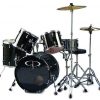 Gp Percussion Performer Drum Set Black