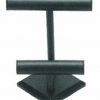 Leatherette 2-Tier T Bar  Black
