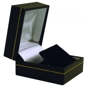 Black Leatherette Earring Box