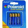 Polaroid 4 Pack Aaa Alkaline Battery