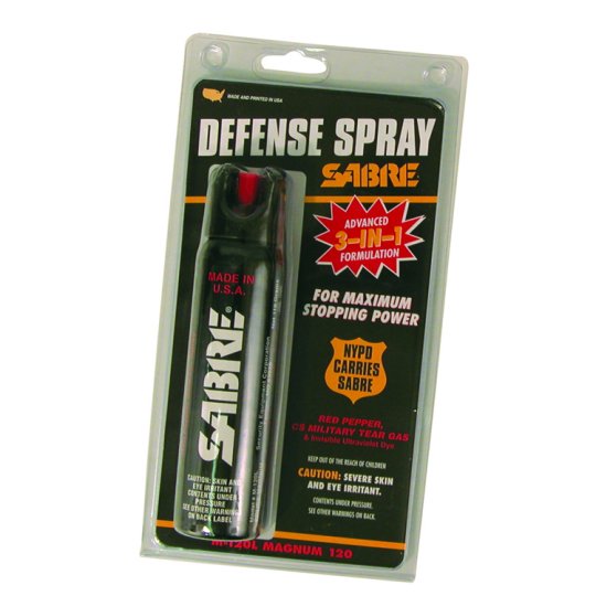 4.4 Oz Sabre Defense Spray W/Locking Top