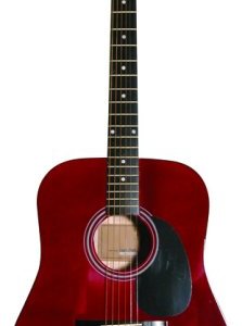 Ms 41 In Dreadnought Guitar Trans Red