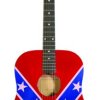 Ms Drd Acou Sp Top Guit Rebel Flag