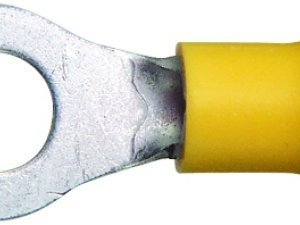 Ring Tongue 1/4in Yellow 10 -12 AWG