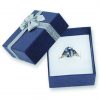 Blue Bowtie Ring Box 2x2-1/8 x 7/8