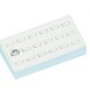 Slanted 18 Ring Tray-White Leatherette