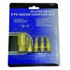 5 Pc Coupler 1/4 Npt Brass Srp$ 5.59
