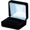 Velvet Double Ring Box Black DZ (YR5-BK)