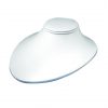 Necklace Display Wht Leatherette(63-082)