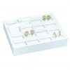 Stackable 16Pr Earring Pad  White