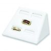 Stackable 5 Slot Ring Display White
