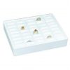 Stackable 20 Slot Ring Tray White