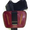 Leather Small-Med Auto Slide Holster Brn