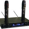 Pyle P Dual Wireless Mic 2ch Rechargable