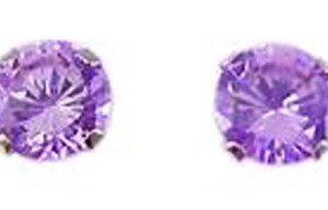 14K 1 ct tw Round Pink CZ Earrings