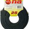 25 ft Black RG-6 Video Cable