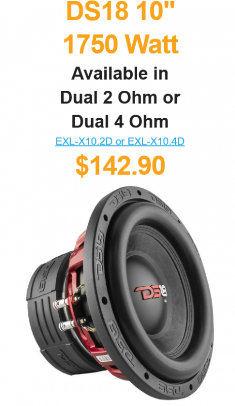 10 inch subwoofer on sale. Wholesale car audio distributor specials.