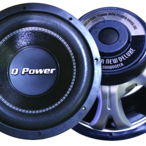 Q POWER 12in WOOFER DVC 80ozMAGNET 1700W (QP-DELUXEQP12)