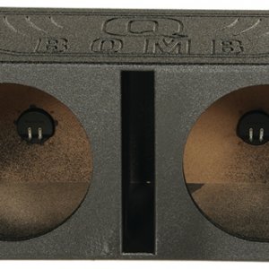 Qbomb Dual 10in Vented Box Painted Black (QP-QBOMB10V)