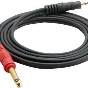 12 Gauge 3.5mm 6Ft Male Stereo To Dual 1/4''  Male Mono Y-Cable Adapter (PCBL43FT6)