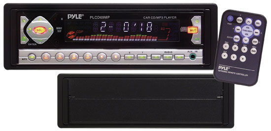 AM/FM-MPX Radio CD/CDR/CDR-W/MP3 Player w/ Security Hiding Panel (RBPLCD69MP)