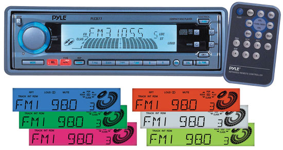 AM/FM-MPX Radio CD/CDR/CDR-W Player w/Variable 7 Color Illumination (RBPLCD87)