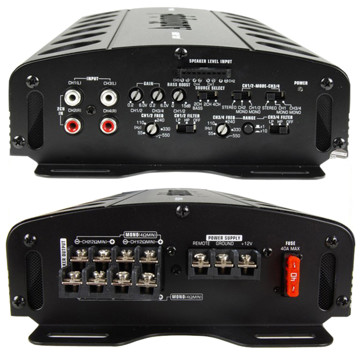AMPLIFIER AUDIOPIPE 1000 WATT 4 CHANNEL APCL1004 - Image 3