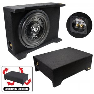 Audiopipe 12" Loaded Sealed Enclosure 800 Watts Shallow Mount 4 ohm APSBSP12BDF