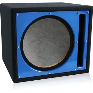 Belva Single 10" Ported Empty Enclosure Blue Face BBX110BL