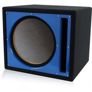 Alternative view of Belva Single 10" Ported Empty Enclosure Blue Face BBX110BL