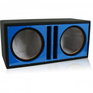 Belva Dual 12" Ported Empty Enclosure Blue Face BBX212BL