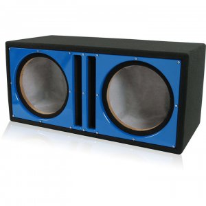 Alternative view of Belva Dual 12" Ported Empty Enclosure Blue Face BBX212BL