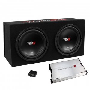 Cerwin Vega 3000W MAX Basskit XED Dual 12" loaded vented 3/4" MDF encl w/1000W MAX amp BKX7212V2