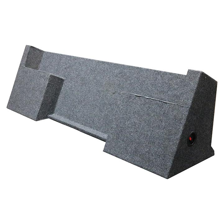 EMPTY WOOFER BOX DODGE X-CAB '96-'01; DUAL 12"; (BOXED) Under seat FRONT fire BQDODGE12 - Image 2