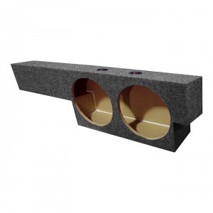 EMPTY WOOFER BOX FORD SUPERCAB '00-'03; DUAL 10"; Under Seat Upfire BQFORD10SCREW