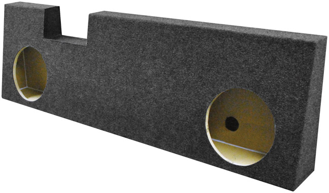 Qpower Ford Super Duty 2004-2013 2 Hole 10" Empty Woofer Box. Berhind seat! BQFORD10SDUTY