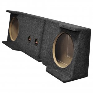 Qpower Dual 10" Chevy/GMC Crew Cab Empty Woofer Box '01-07 1500/2500/3500 HD BQGMC102001HD