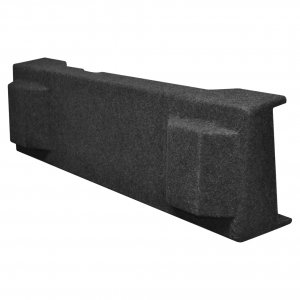 Alternative view of Qpower Dual 10" Chevy/GMC Crew Cab Empty Woofer Box '01-07 1500/2500/3500 HD BQGMC102001HD