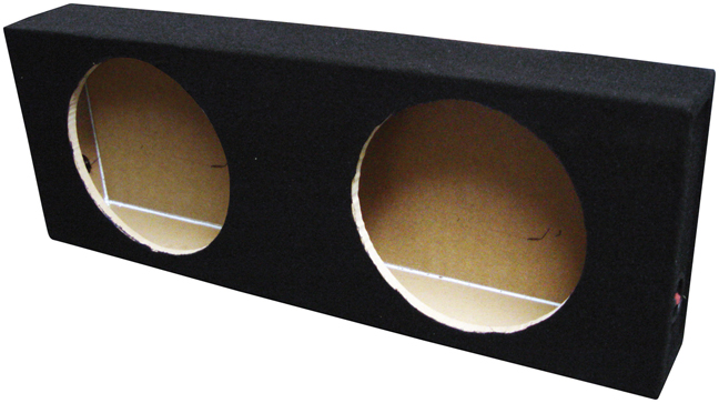 Qpower Dual 10" Shallow Mount Boxed BQSHALLOW10