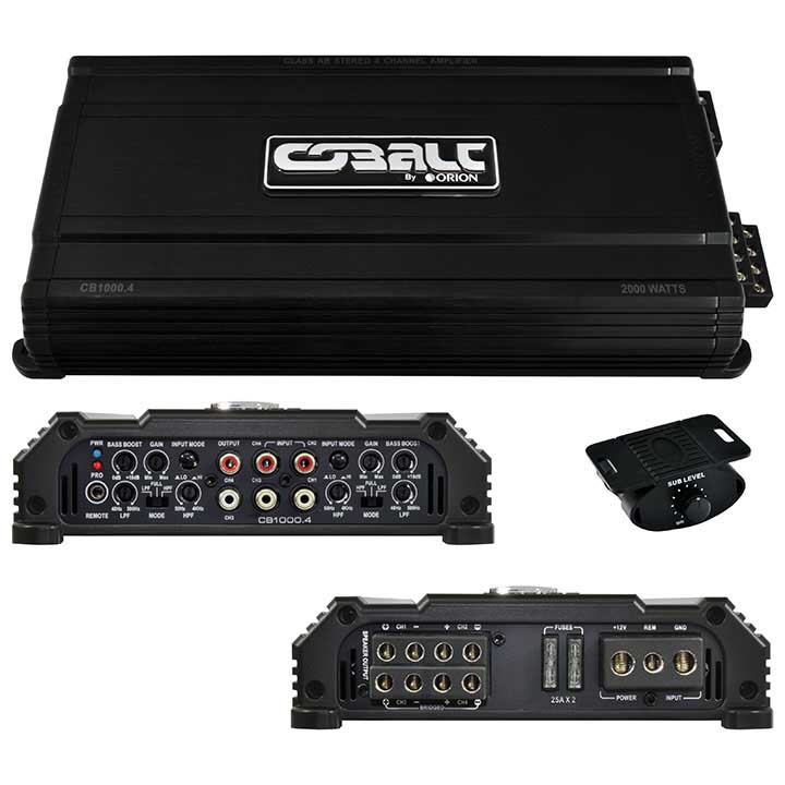 Orion Cobalt 4 Channel Amplifier 2000W Max CB1000.4