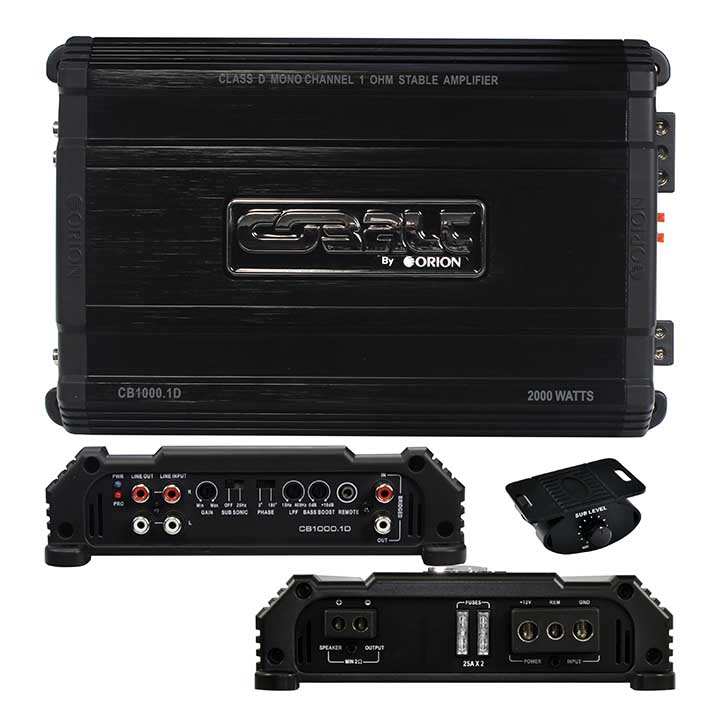 Orion Cobalt D Class Amplifier 2000 Watts @ 1 ohm CB10001D