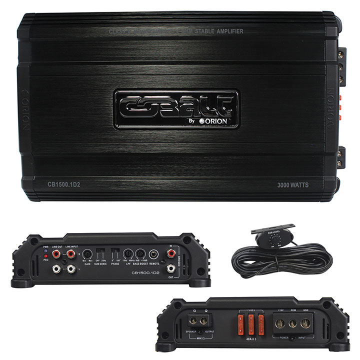 Orion Cobalt D Class Monoblock 2 Ohm Stable Amplifier 3000 Watts @ 2 ohm CB15001D2
