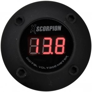 XSCORPION VOLTMETER DIGITAL 3 DIGIT LED DISPLAY BLACK DVM3RB